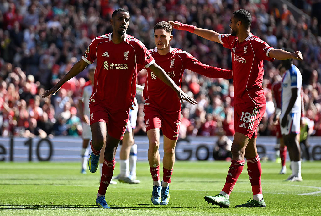英超-伊萨克破门维尔茨建功 利物浦3-1水晶宫升第四
